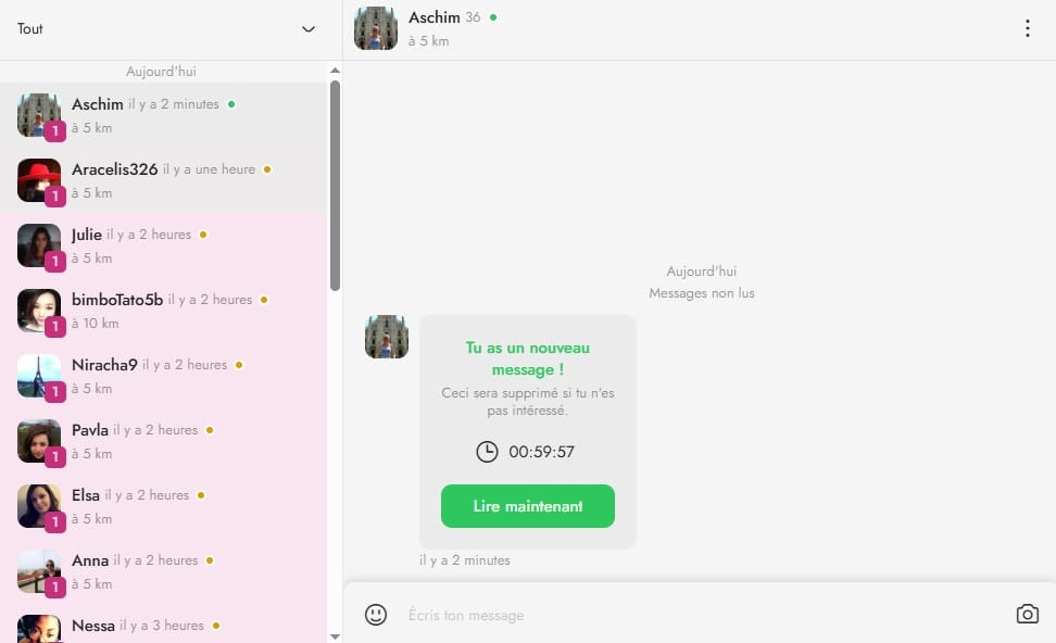 exemple faux profils sur mature tenders