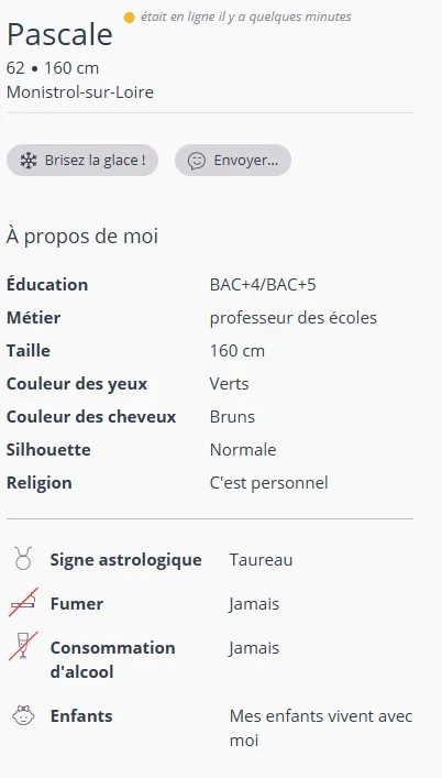 Qualité des profils sur nouvelles rencontres 60