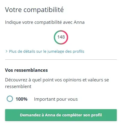 le test de compatibilité sur le parfait gentleman