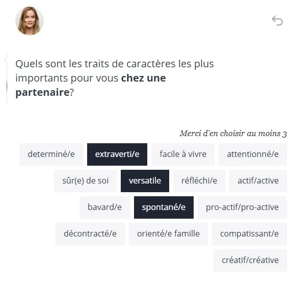 deuxième étape inscription Coupdefoudre40plus