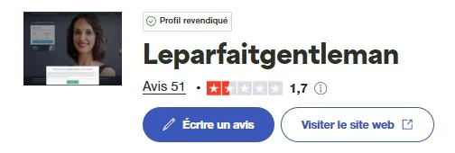 avis le parfait gentleman sur truspilot