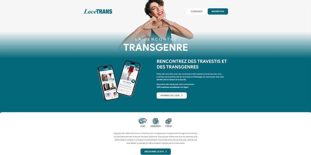 lovetrans page d'accueil